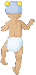 Babys erste Schritte mit Zaubermütze