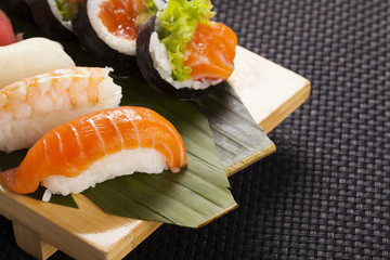 The composition of nigiri sushi