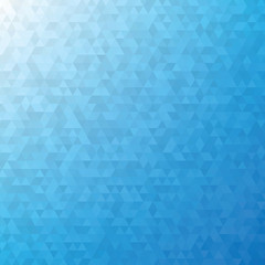 Abstract blue triangle background