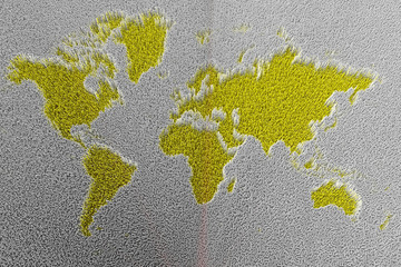 Mappa del mondo, astratta, science fiction