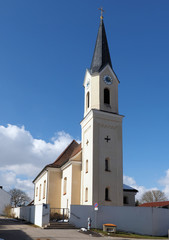 Fototapeta na wymiar St. Ägidius in Aschbuch