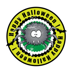 Funny Halloween Spider Vector