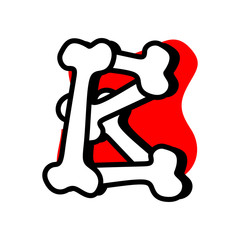 Halloween Text B Made from Bones