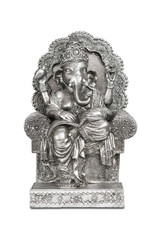 Fototapeta na wymiar Figurine of Hindu god Ganesha with clipping path.