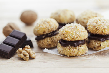 Chocolate Walnut Cookies