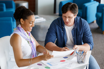 Expert is ready to help her with her work