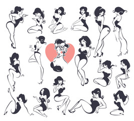 large pinup girl collection - 78965475