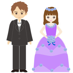 結婚式カップル
