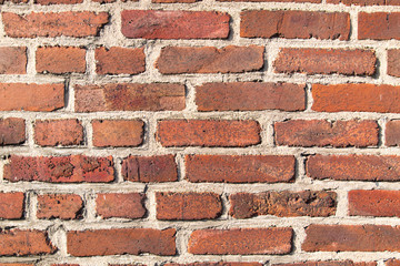 Fotowand aus roten Bachsteine