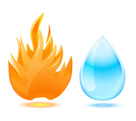 fire and water symbol