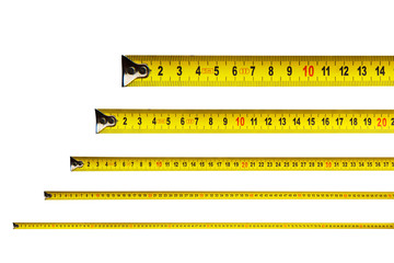 Tape measure in centimeters