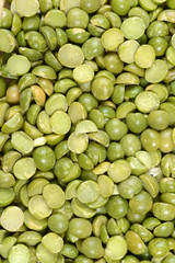 macro split green pea background