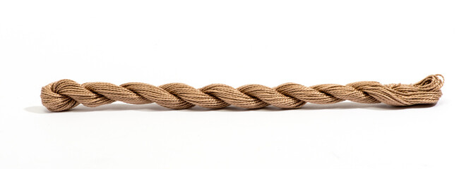 Skein of twisted cotton thread