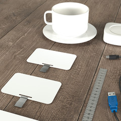 Mockup business template. High resolution.