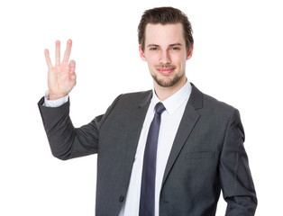 Businessman with ok sign