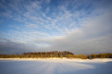 Winter landscape.