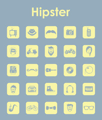 Set of hipster simple icons