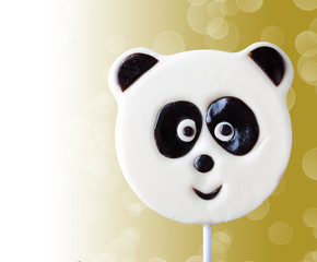 lollipop in the form of an panda