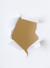 Round hole in paper