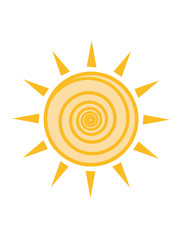 summer sun sunbeam art spiral