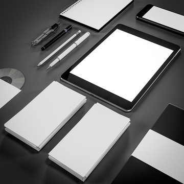 Mockup business template. High resolution.