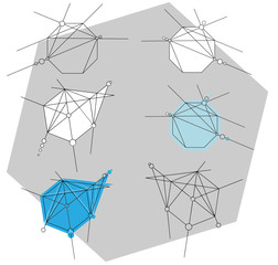 Abstract geometric design elements