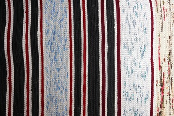textile background (homespun rug)