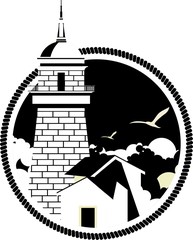 lighthouse emblem