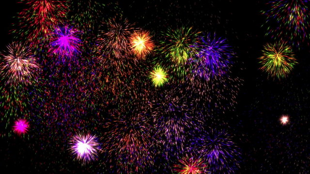 Fireworks New Years Eve 4k