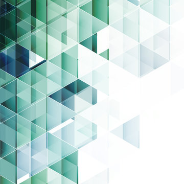 Abstract triangular background. Vector illustration