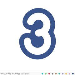 Sticker Icon - Vector file includes all colors