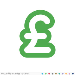 Sticker Icon - Vector file includes all colors