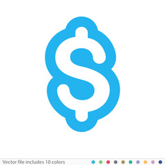 Obraz premium Sticker Icon - Vector file includes all colors