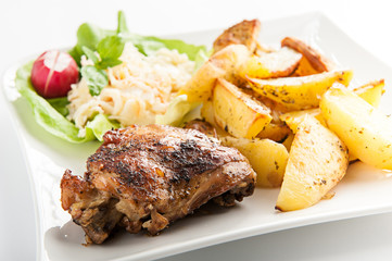 potatoes and chicken