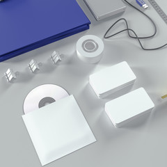 Mockup business template. High resolution.