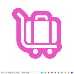 Sticker Icon - Vector file includes all colors