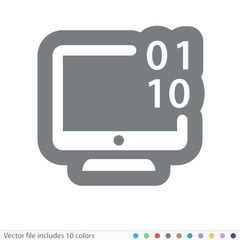 Sticker Icon - Vector file includes all colors