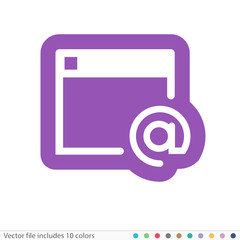 Sticker Icon - Vector file includes all colors