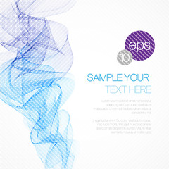 Smoke wave background. Vector illustration