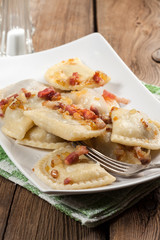 Homemade dumplings.