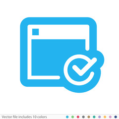 Sticker Icon - Vector file includes all colors