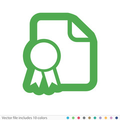 Sticker Icon - Vector file includes all colors