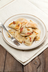 Homemade dumplings.