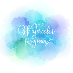Abstract watercolor hand paint texture. Vector illustration