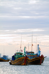 Obraz premium two fishing boats