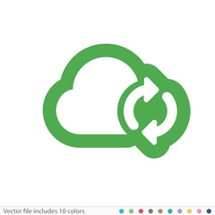 Sticker Icon - Vector file includes all colors