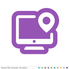 Sticker Icon - Vector file includes all colors