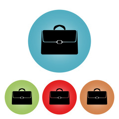 Icon briefcase, vector illustration.