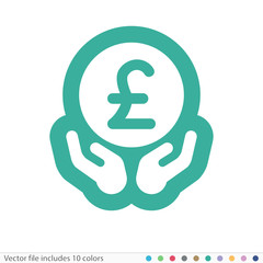 Sticker Icon - Vector file includes all colors