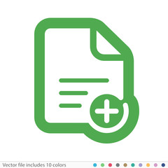 Sticker Icon - Vector file includes all colors